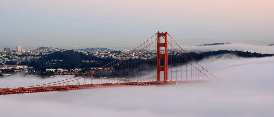 Le Golden Gate au coucher du soleil, San Francisco